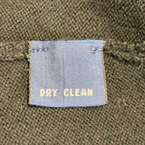 POLO GOLF Size XL Black White Contrast Trim Cotton Cashmere Wool Pullover - Picture 5 of 5